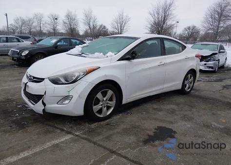 2012 Hyundai Elantra Gls z USA, uszkodzony, nr VIN 5NPDH4AE4CH098467